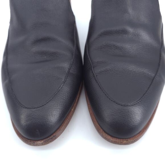 Madewell Frances Minimal City Loafer Mule True Black Leather Slide On K4443 8.5 - Picture 8 of 10